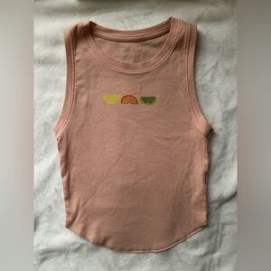 american eagle melon fruit orange tank top